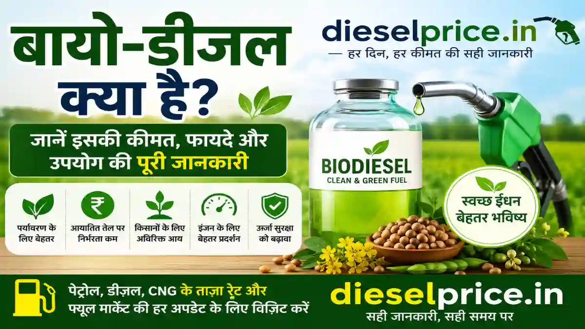 बायो-डीजल क्या है? जानें इसकी कीमत, फायदे और उपयोग की पूरी जानकारी