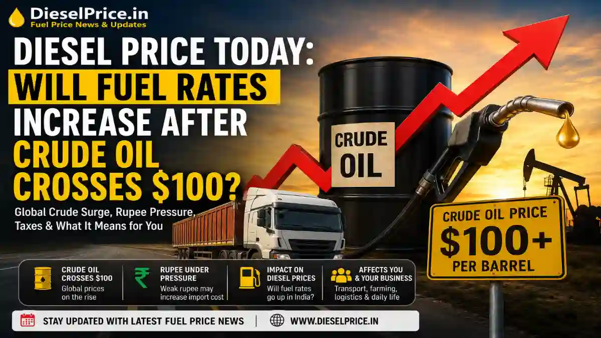 Diesel Price Today: Will Fuel Rates Increase After Crude Oil Crosses $100?