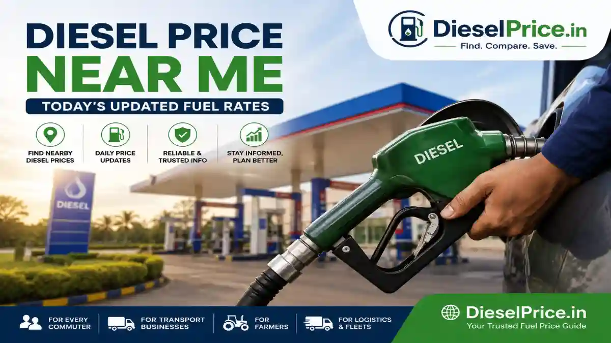 Diesel Price Near Me – Today's Updated Fuel Rates | Live Diesel Prices in India