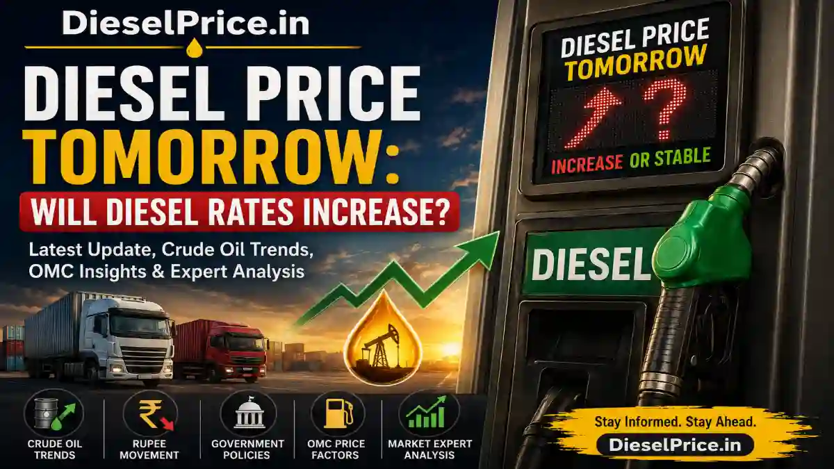 Diesel Price Tomorrow: Will Diesel Rates Increase? Latest Crude Oil Trends, OMC Updates & Expert Analysis