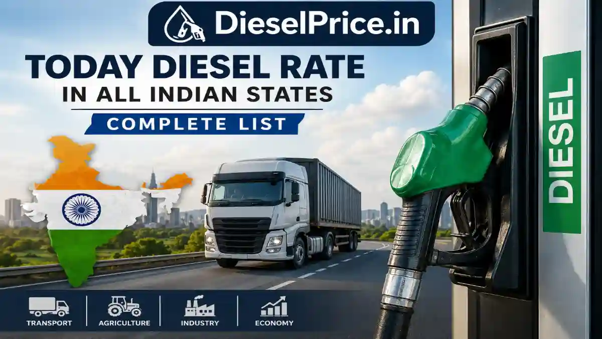 Today Diesel Rate in All Indian States – Complete List