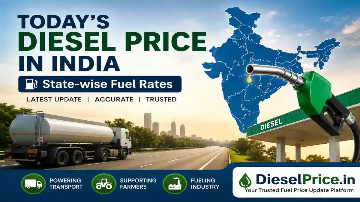 Today's Diesel Price in India – State-wise Fuel Rates