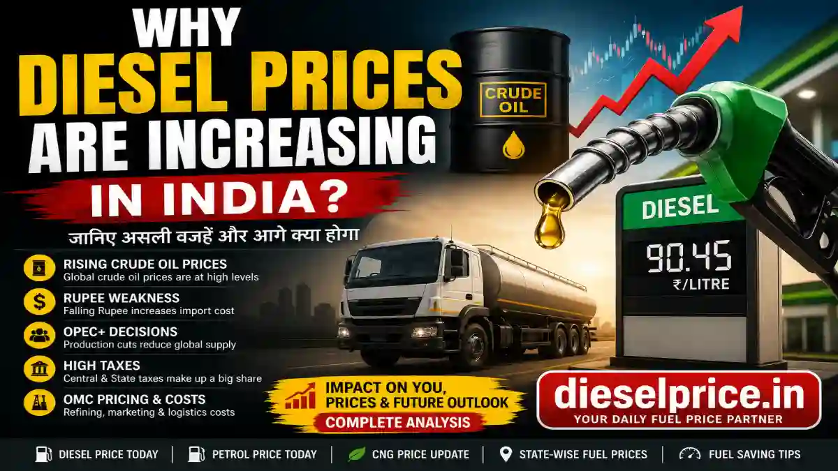 Why Diesel Prices Are Increasing in India: 5 Major Reasons
