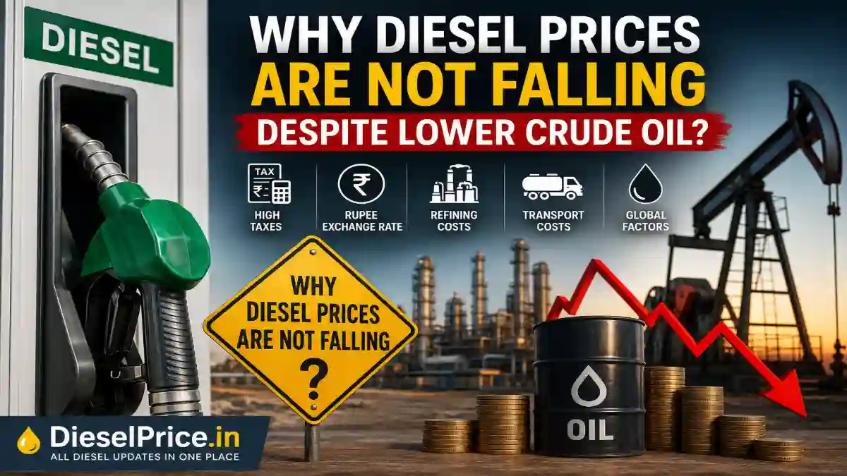 Why Diesel Prices Are Not Falling Despite Lower Crude Oil?